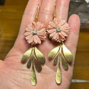 3/$25 Floral Drop Earrings with Leaf